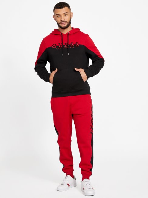 Eco Marcus Logo Sweat à Capuche Guess Varsity Red