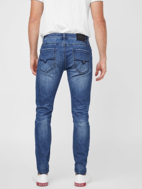 Jean Skinny Moderne Guess Avalon à Délavage Moyen