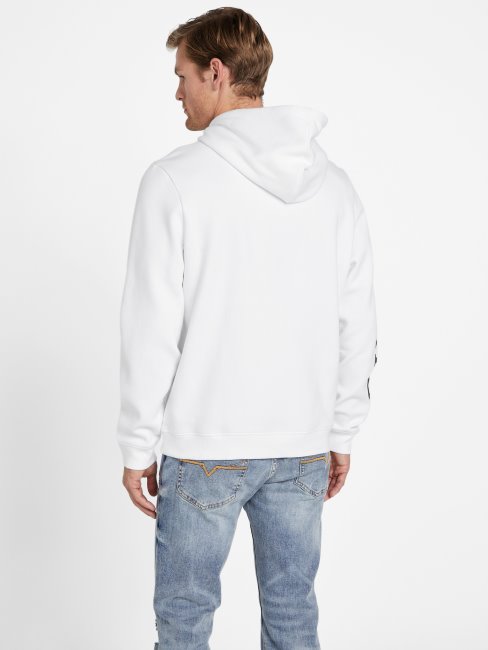 Sweat à Capuche Avec Logo Trent Blanc Pur