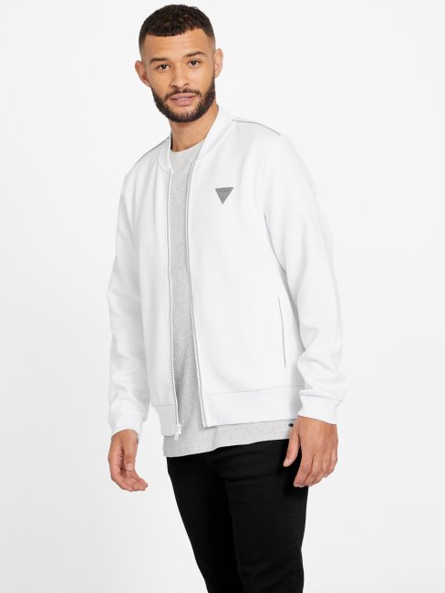 Guess Astro Veste De Vol Matelassée Blanc Pur
