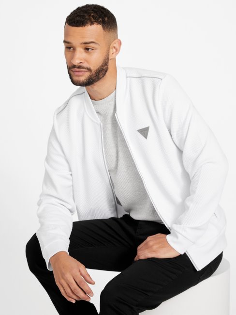 Guess Astro Veste De Vol Matelassée Blanc Pur