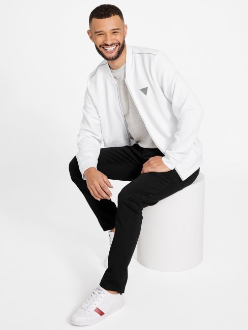 Guess Astro Veste De Vol Matelassée Blanc Pur