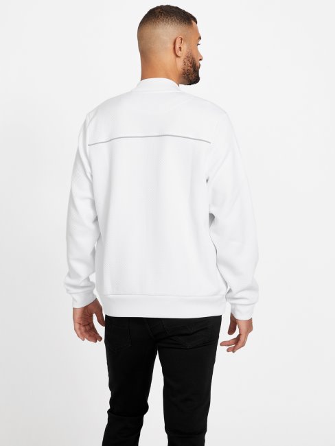 Guess Astro Veste De Vol Matelassée Blanc Pur