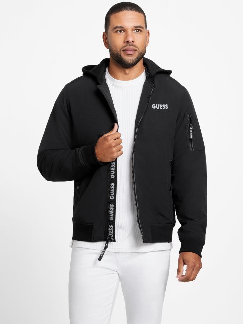 Veste à Capuche Saul Noir Jet Guess