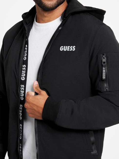 Veste à Capuche Saul Noir Jet Guess