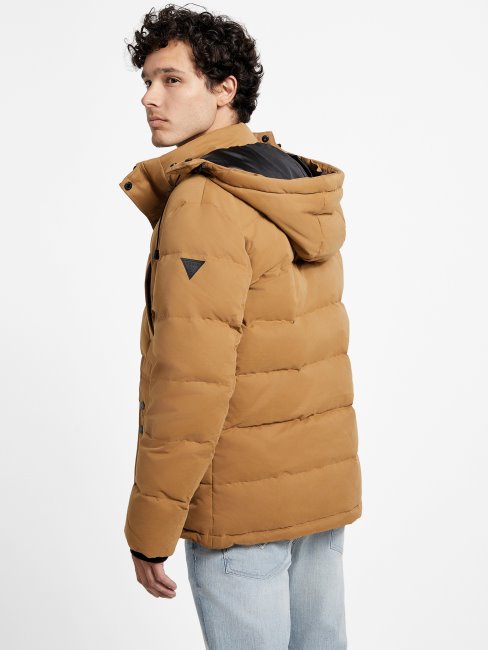 Parka Eco Beasley En Duvet Guess Taupe Grillé