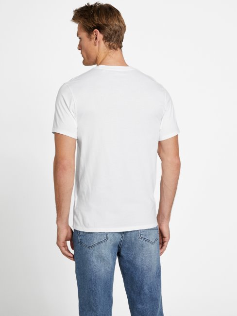 T-shirt à Col Rond Eco Koda Blanc Pur Guess
