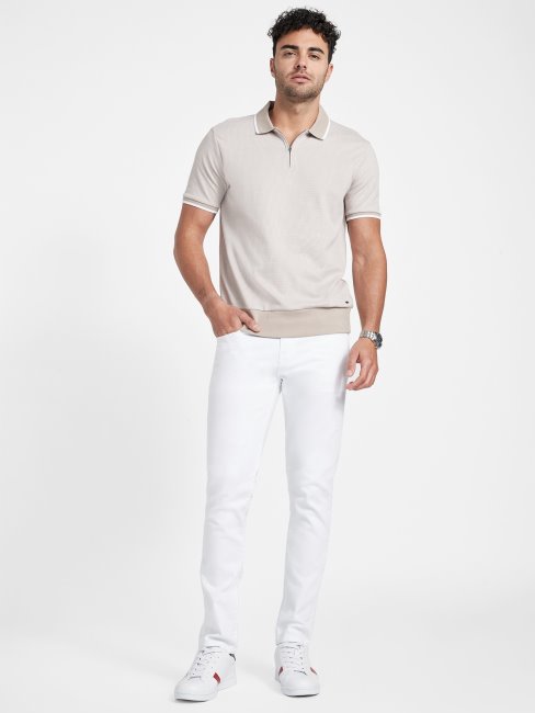 Jean Skinny Scotch Destory Délavé Blanc Guess