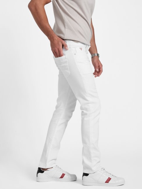 Jean Skinny Scotch Destory Délavé Blanc Guess