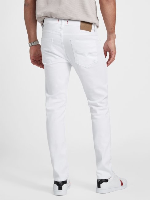 Jean Skinny Scotch Destory Délavé Blanc Guess