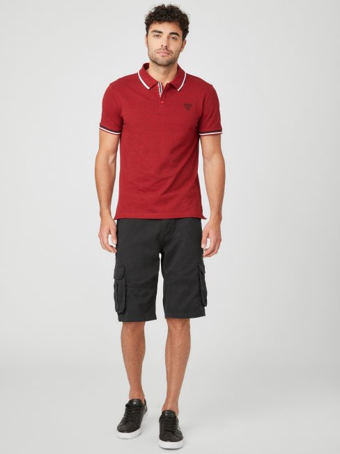 Guess Richie Polo Varsity Rouge Multi