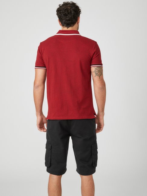 Guess Richie Polo Varsity Rouge Multi