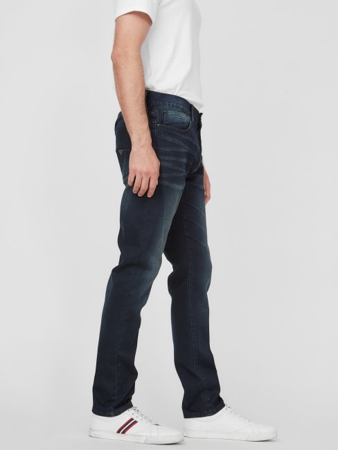 Jean Droit Slim Guess Delmar Délavé Naturel Foncé