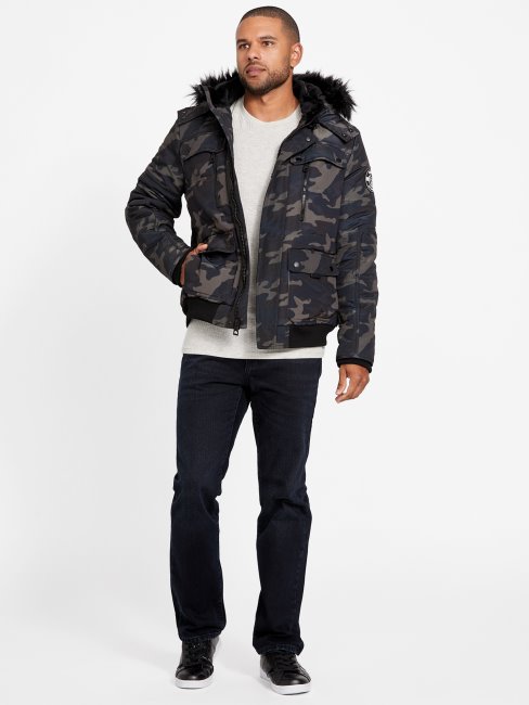 Veste Matelassée Dustin Camouflage Guess