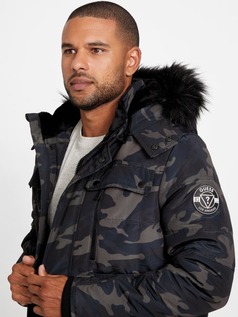 Veste Matelassée Dustin Camouflage Guess