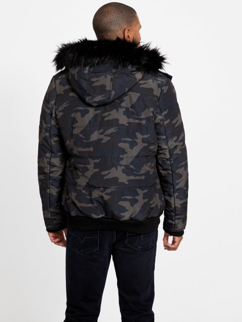 Veste Matelassée Dustin Camouflage Guess