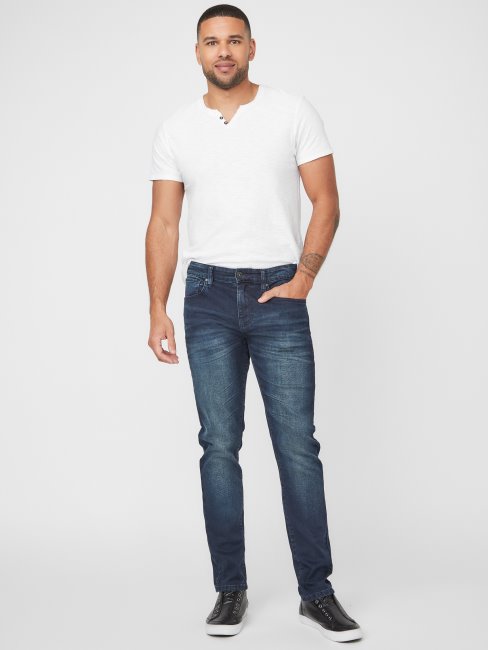 Jean Skinny Scotch Délavé Foncé