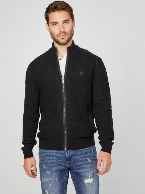 Pull à Col Montant Chet Guess Noir De Jais