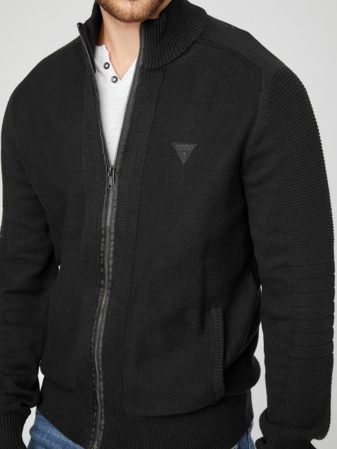 Pull à Col Montant Chet Guess Noir De Jais