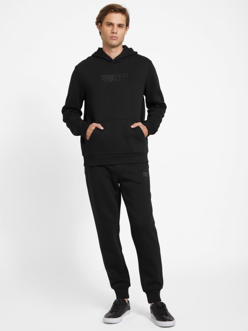 Sweat à Capuche Noir Jet Guess Eco Harvey Logo