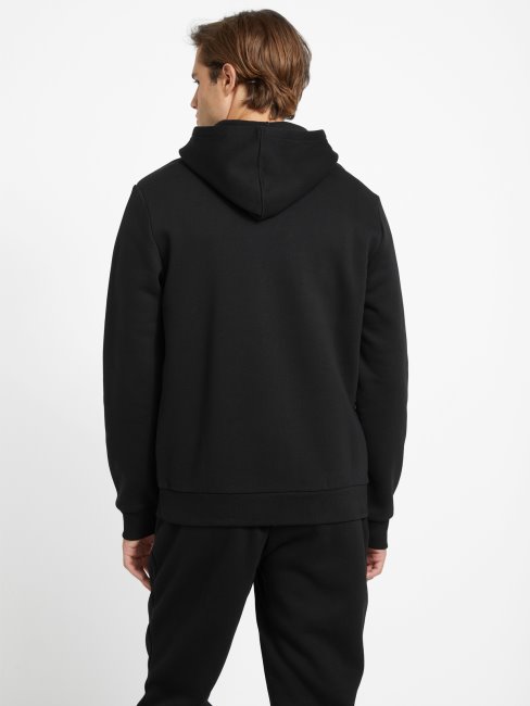 Sweat à Capuche Noir Jet Guess Eco Harvey Logo
