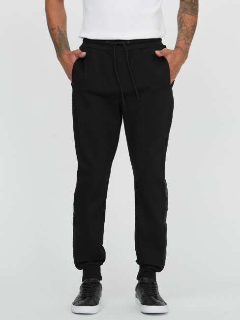 Guess Echo Andrew Logo Jogger Noir De Jais