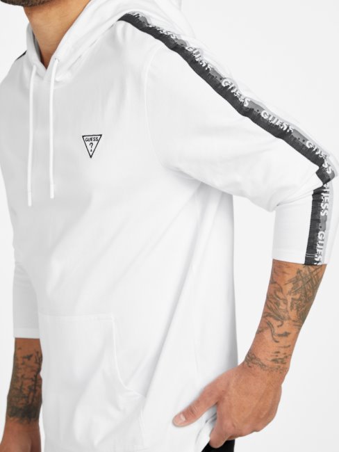 Sweat à Capuche Guess Raf Blanc Pur