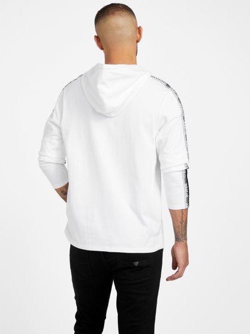 Sweat à Capuche Guess Raf Blanc Pur