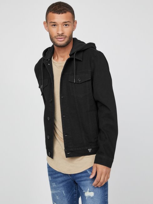 Veste En Jean Blake Guess Noir De Jais