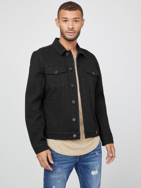 Veste En Jean Blake Guess Noir De Jais