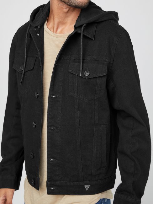 Veste En Jean Blake Guess Noir De Jais