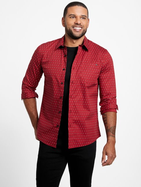 Nuisette Guess Tully Geo Pocket Rouge Noir