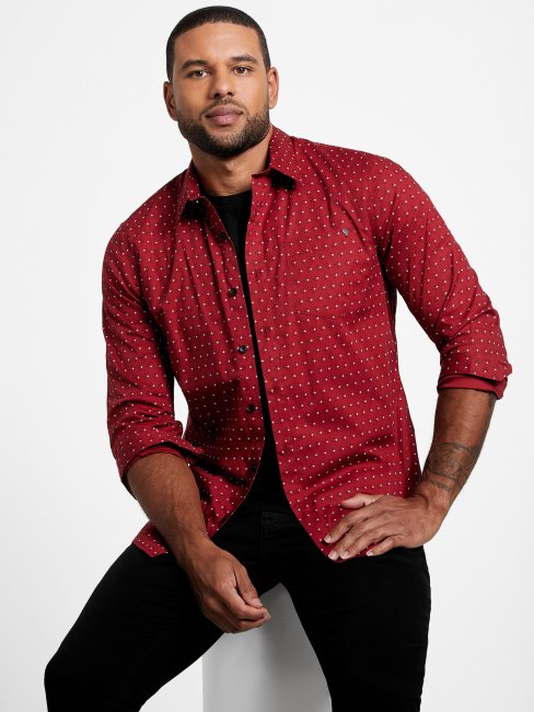 Nuisette Guess Tully Geo Pocket Rouge Noir