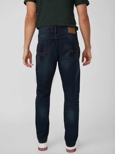 Guess Halsted Jean Fuselé Slim Délavé Foncé