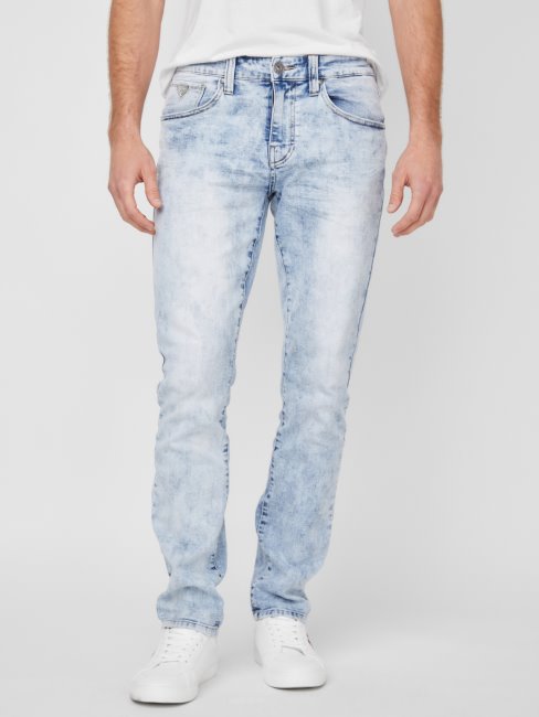 Nouveau Jean Slim Fuselé Halsted Délavé Clair Guess