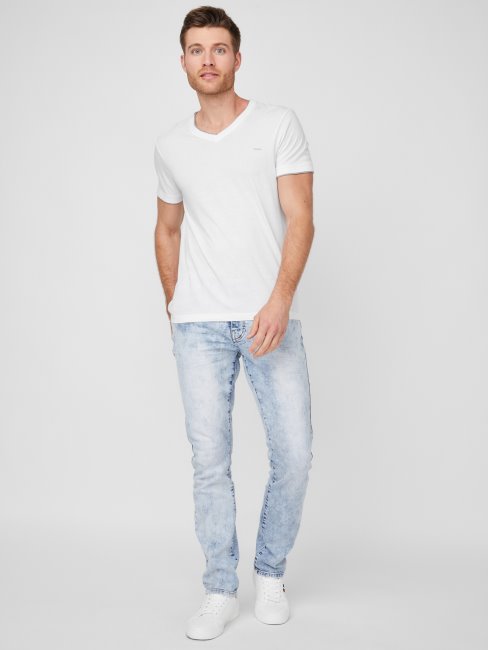 Nouveau Jean Slim Fuselé Halsted Délavé Clair Guess