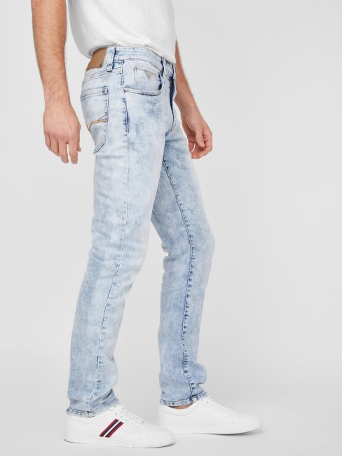 Nouveau Jean Slim Fuselé Halsted Délavé Clair Guess