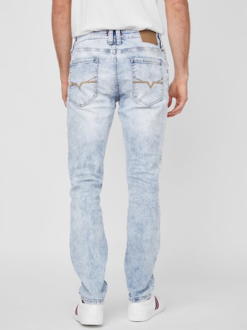Nouveau Jean Slim Fuselé Halsted Délavé Clair Guess
