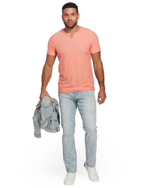 Nouveau Jean Slim Fuselé Halsted Délavé Clair Guess