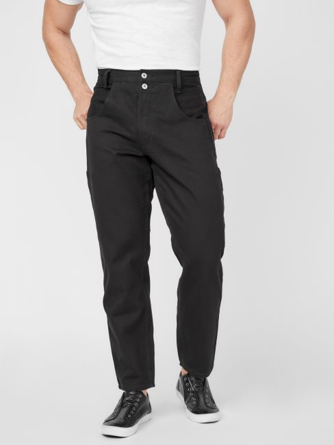 Jean Coupe Ample Guess Pascal Noir Délavé