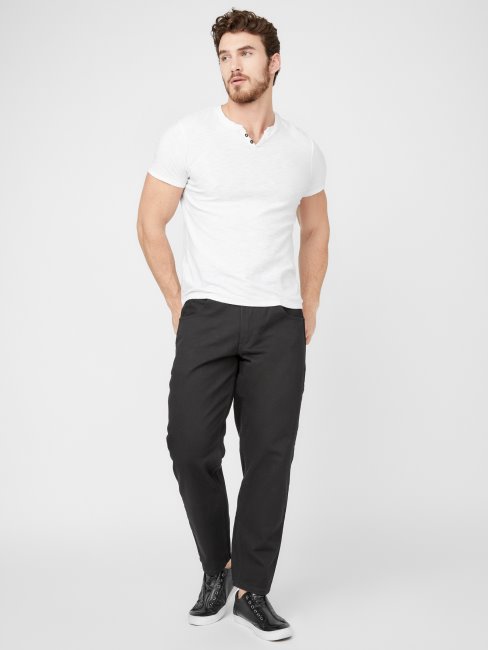 Jean Coupe Ample Guess Pascal Noir Délavé