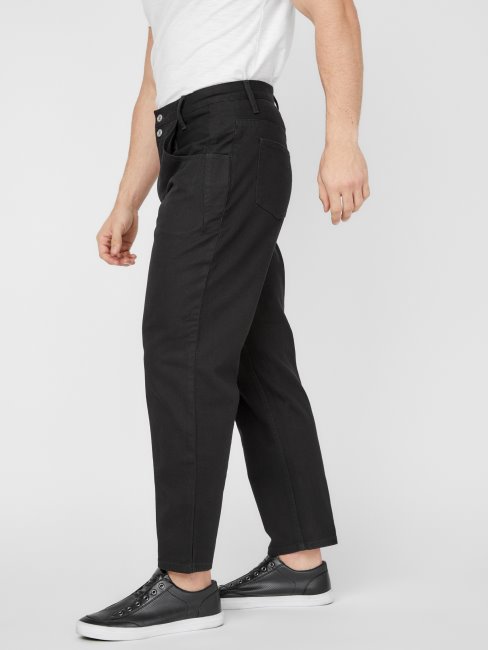 Jean Coupe Ample Guess Pascal Noir Délavé