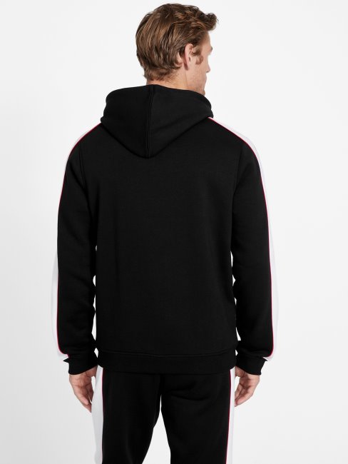 Sweat à Capuche Guess Iben Noir De Jais