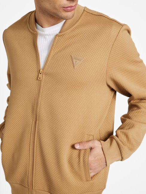 Guess Astro Veste De Vol Matelassée Taupe Grillé