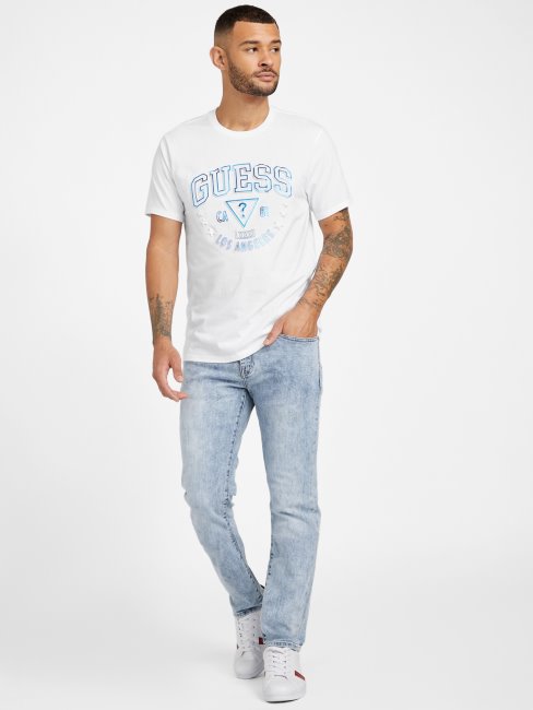 T-shirt Blanc Pur Avec Logo Guess Eco Sammo