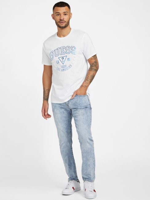 T-shirt Blanc Pur Avec Logo Guess Eco Sammo