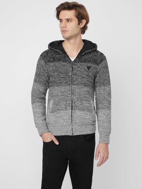 Sweat à Capuche à Rayures Eliott Noir De Jais Multicolore