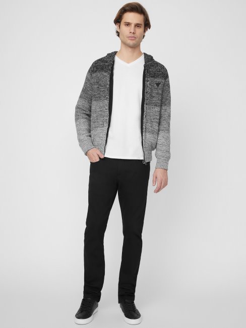 Sweat à Capuche à Rayures Eliott Noir De Jais Multicolore