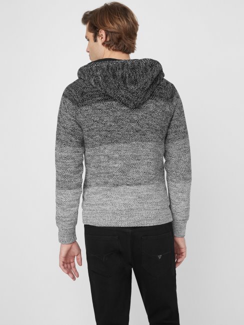 Sweat à Capuche à Rayures Eliott Noir De Jais Multicolore