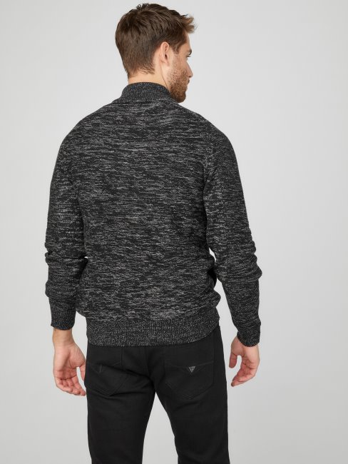 Guess Pull Col Montant Chiné Multi Chet Noir De Jais